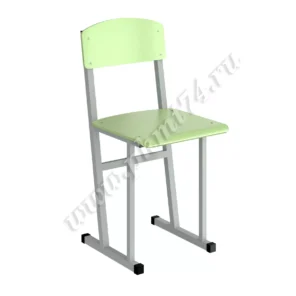 Стул ученический усиленный на цветной фанере МТ 02-13 бело-зеленый