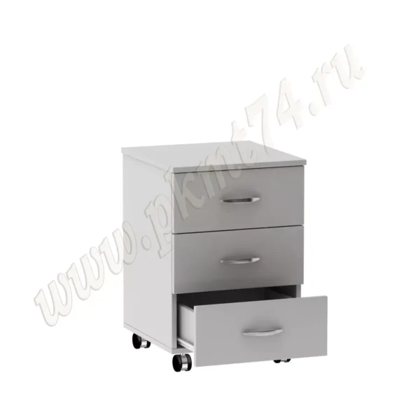 Тумба на колёсах для офиса MT 09-10 серая Тумба на колёсах для офиса MT 09-10 серая