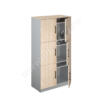 Шкаф с индивидуальными ячейками МТ 14-25 Алюминий - Клен