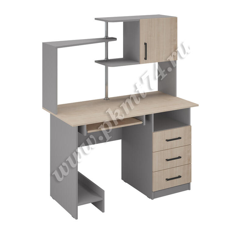 Стол для кабинета информатики МТ 07-11 Вулканический серый - Клен