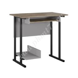Стол для кабинета информатики МТ 07-12 Вулканический серый -Кейптаун левый