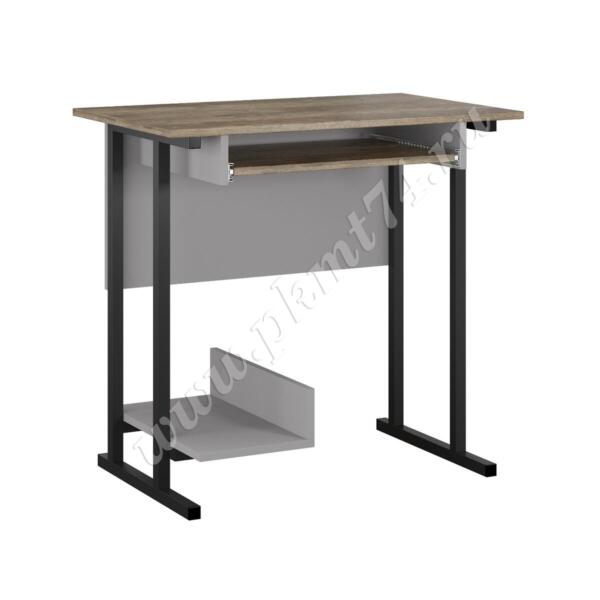 Стол для кабинета информатики МТ 07-12 Вулканический серый -Кейптаун левый