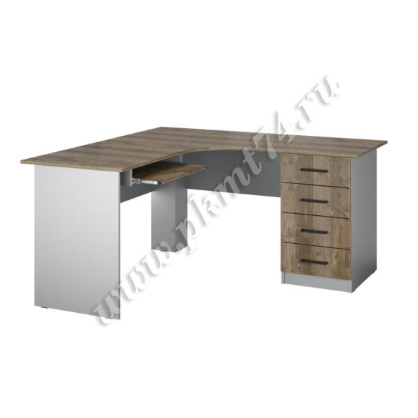 Стол для кабинета информатики МТ 07-6 Аллюминий - Кейптаун