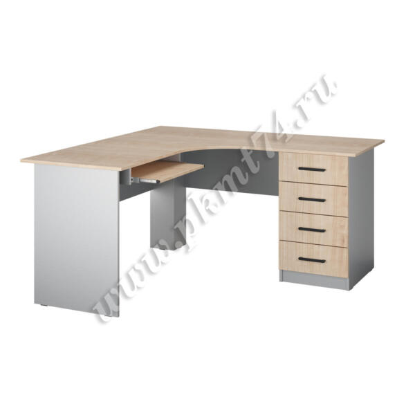 Стол для кабинета информатики МТ 07-6 Алюминий - Клен