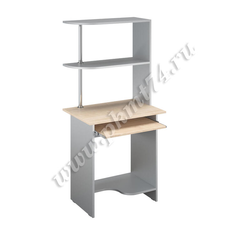 Стол для кабинета информатики МТ 07-8 Алюминий - Клен