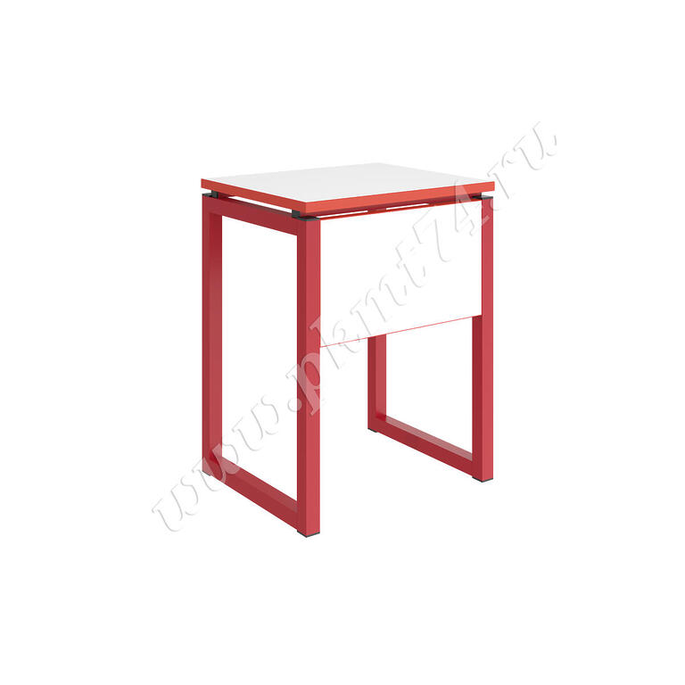 Стол со щитом МТ 01-14 красный-белый
