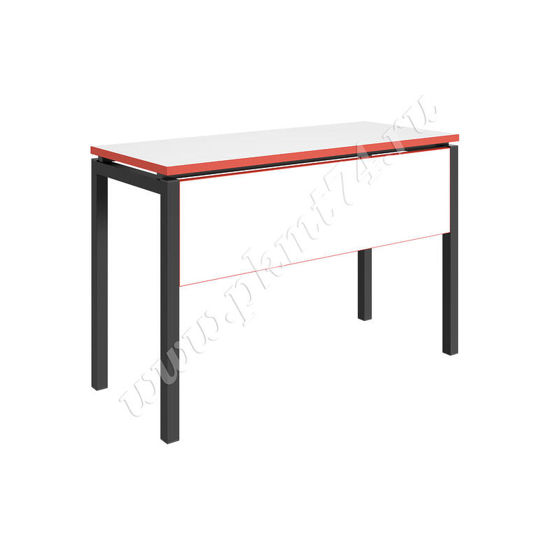 Стол со щитом МТ 01-16 черный-белый Стол со щитом МТ 01-16 черный-белый