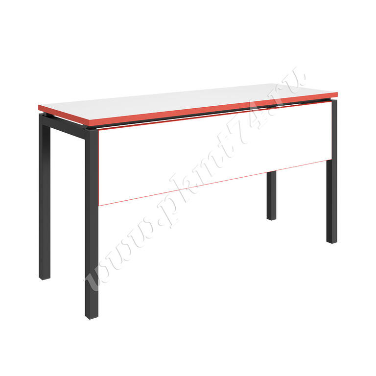 Стол со щитом МТ 01-17 черный - Белый Стол со щитом МТ 01-17 черный - Белый