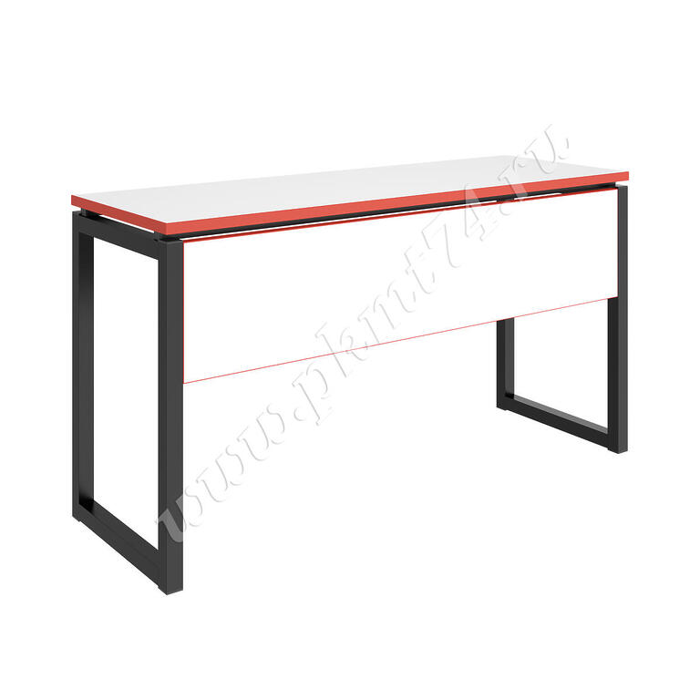 Стол со щитом МТ 01-18 черный - белый