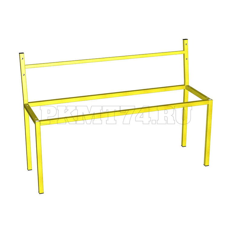 Каркас банкетки со спинкой МТ 05-3 желтый
