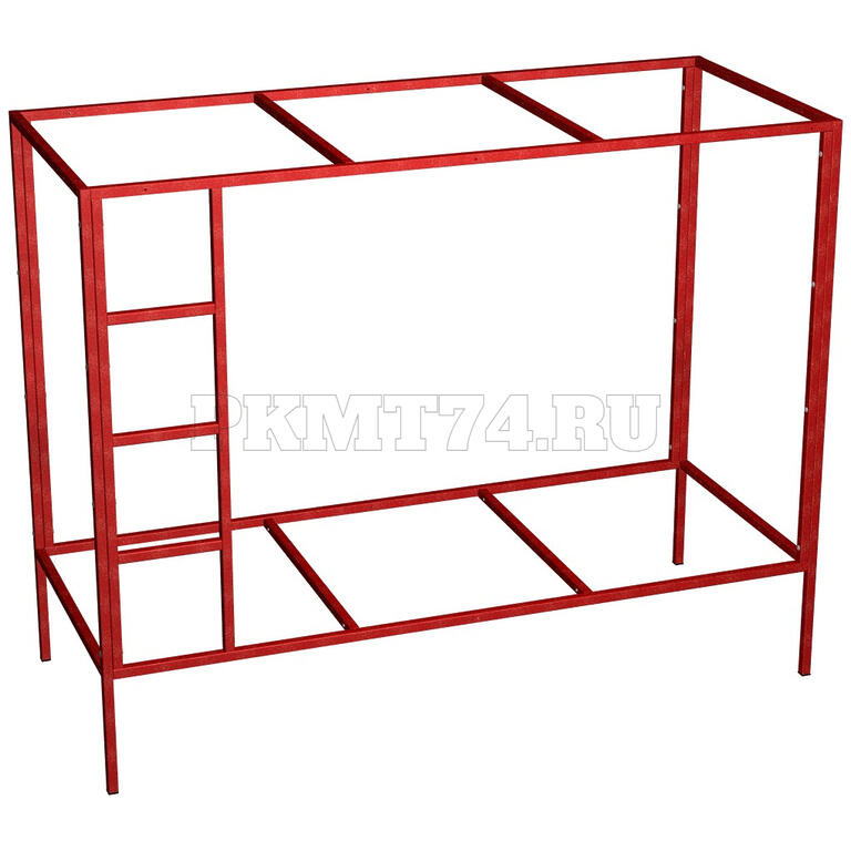 Каркас кровати двухъярусной с лестницей МТ 16-2 красный