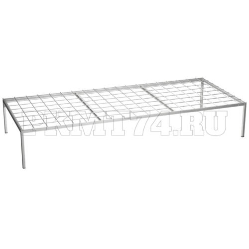 Каркас кровати с сеткой сварной МТ 16-7 серый
