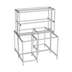 Каркас лабораторного стола островного МТ 23-7 серый