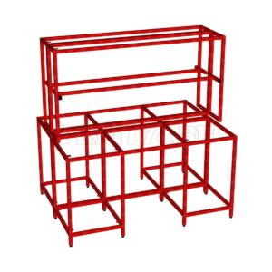 Каркас островного двухтумбового стола МТ 23-11 красный Каркас островного двухтумбового стола МТ 23-11 красный