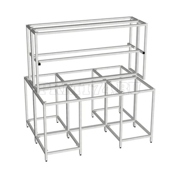 Каркас островного двухтумбового стола МТ 23-11 серый Каркас островного двухтумбового стола МТ 23-11 серый