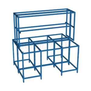 Каркас островного двухтумбового стола МТ 23-11 синий Каркас островного двухтумбового стола МТ 23-11 синий