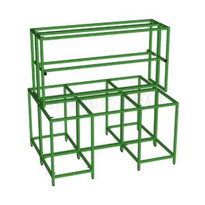 Каркас островного двухтумбового стола МТ 23-11 зеленый Каркас островного двухтумбового стола МТ 23-11 зеленый