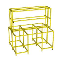 Каркас островного двухтумбового стола МТ 23-11 желтый