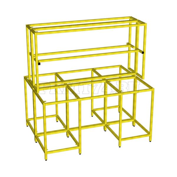 Каркас островного двухтумбового стола МТ 23-11 желтый Каркас островного двухтумбового стола МТ 23-11 желтый