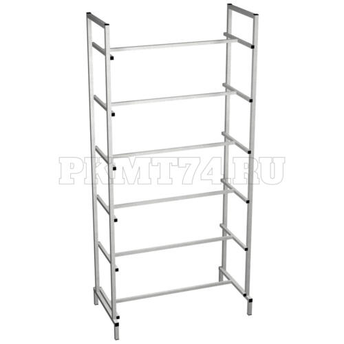 Каркас стеллажа двухстороннего МТ 03-2 серый Каркас стеллажа двухстороннего МТ 03-2 серый