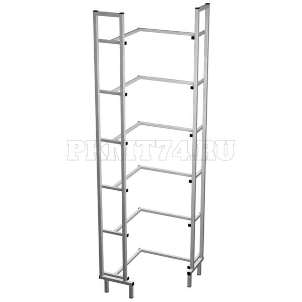 Каркас стеллажа углового МТ 03-4 серый