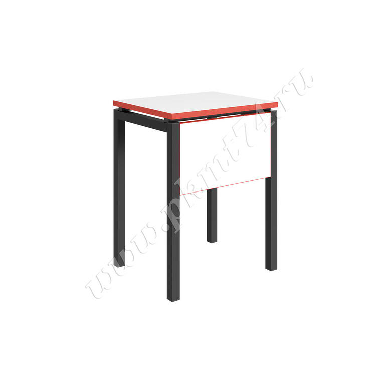 Стол модульный МТ 01-13-1 черный-белый-красный Стол модульный МТ 01-13-1 черный-белый-красный