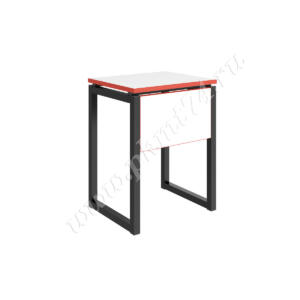 Стол модульный одноместный МТ 01-14-1 черный-белый-красный Стол модульный одноместный МТ 01-14-1 черный-белый-красный
