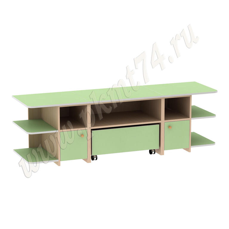 Игровой детский стол с полками для игрушек