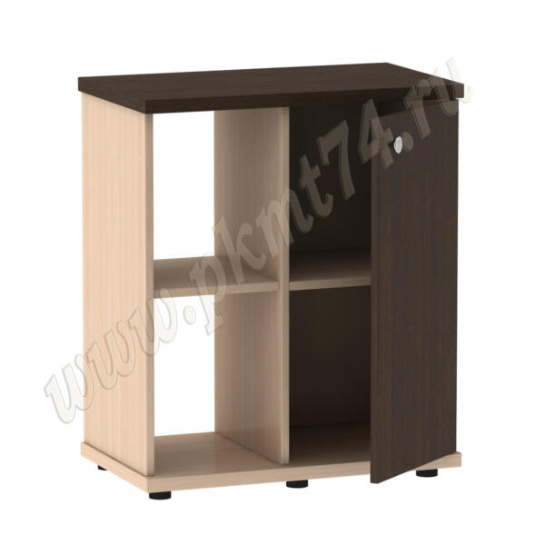 Офисная тумба под аквариум, с полкой и дверкой МТ 29-18 Мол Венге