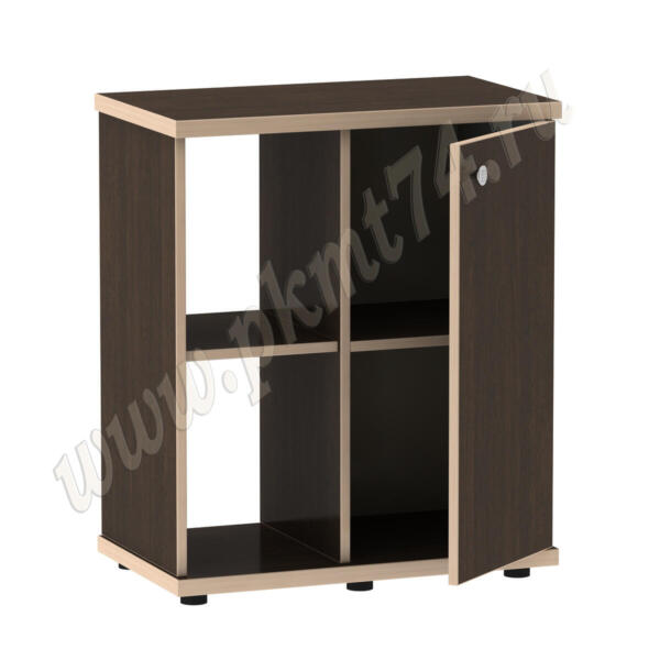 Офисная тумба под аквариум, с полкой и дверкой МТ 29-18 Венге-Дуб Мол