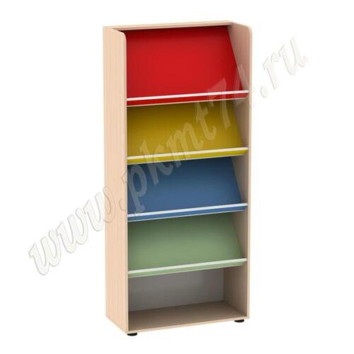 Стеллаж информационный для детского сада МТ 17-44 Дуб Молочный-Крас-Жел-Голубой-Салатовый Стеллаж информационный для детского сада МТ 17-44 Дуб Молочный-Крас-Жел-Голубой-Салатовый