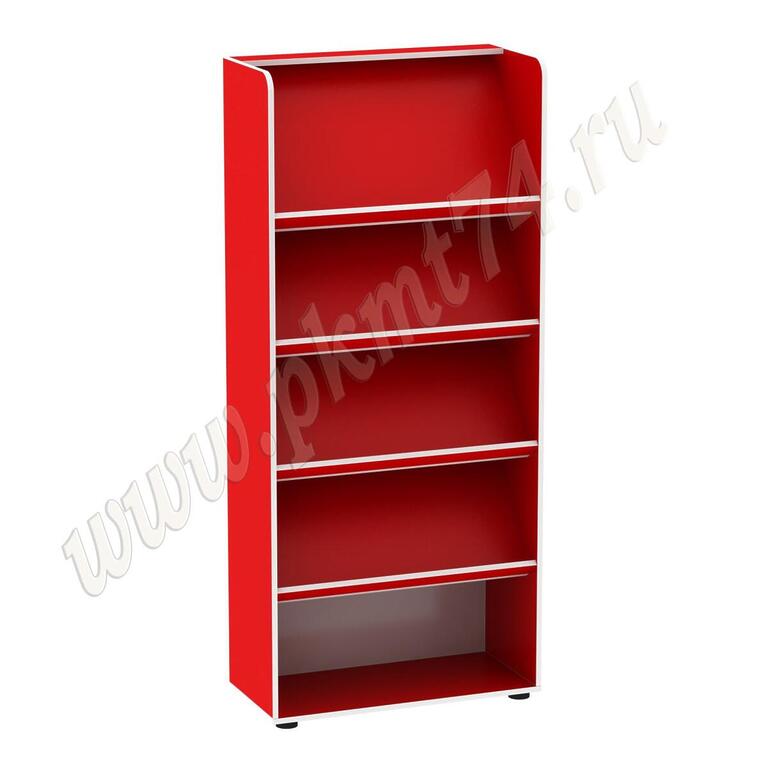 Стеллаж информационный для детского сада МТ 17-44 Красный