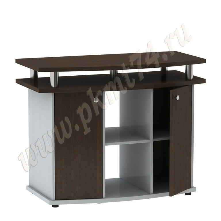 Тумба подставка под аквариум МТ 29-12 Алюминий-Венге