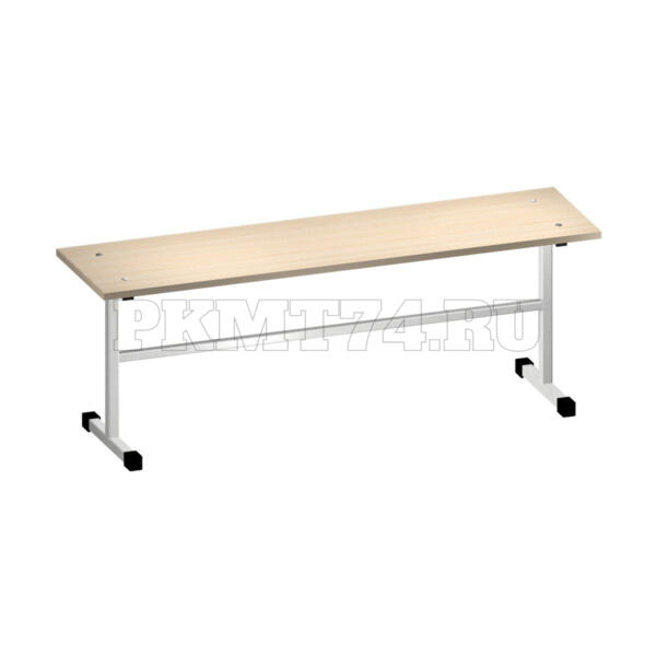 Банкетка ЛДСП на металлокаркасе МТ 05-13 Дуб молочный