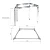 Каркас стола трапеция МТ 01-25
