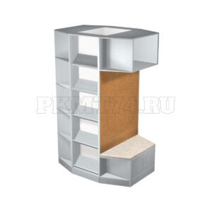 Книжный стеллаж МТ 11-20 Алюминий Книжный стеллаж МТ 11-20 Алюминий