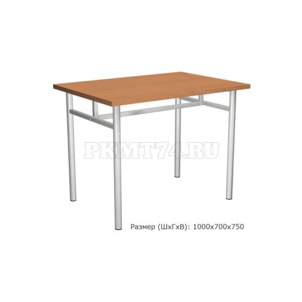 Кухонный стол на разборном металлическом каркасе МТ 20-8 бук Бавария