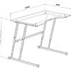 Стол на металлокаркасе эргономичный регулируемый МТ 01-27 1000х600х950