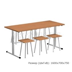 Стол обеденный с табуретами МТ 20-9 бук Бавария Стол обеденный с табуретами МТ 20-9 бук Бавария