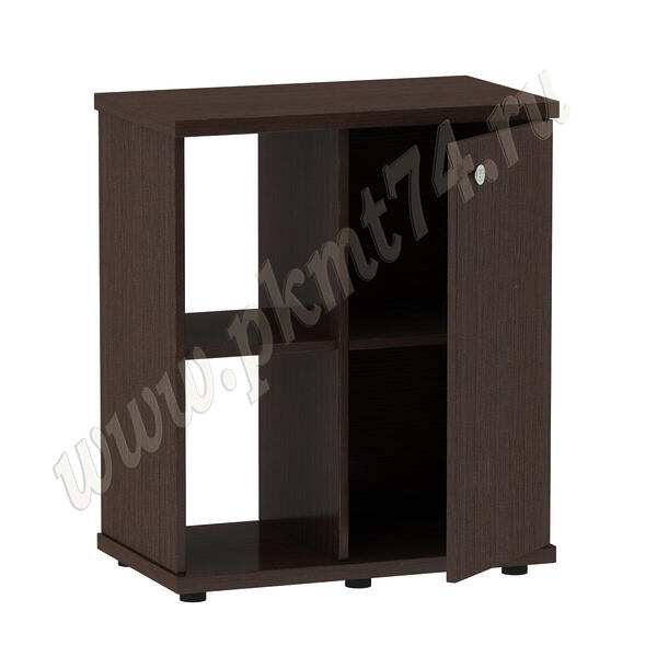 Офисная тумба под аквариум, с полкой и дверкой МТ 29-18 дуб Венге