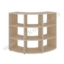 Стеллаж полукруглый МТ 11-21 Дуб Молочный