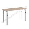 Стол двухместный на телескопических опорах МТ 01-22 Дуб Молочный