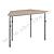 Стол трапеция регулируемый МТ 01-26 № 5-7 дуб Молочный Стол трапеция регулируемый МТ 01-26 № 5-7 дуб Молочный