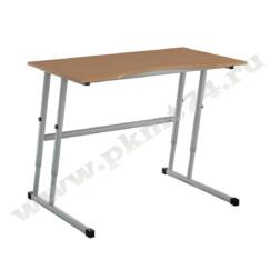 Стол на металлокаркасе эргономичный регулируемый МТ 01-27 Бук Бавария светлый
