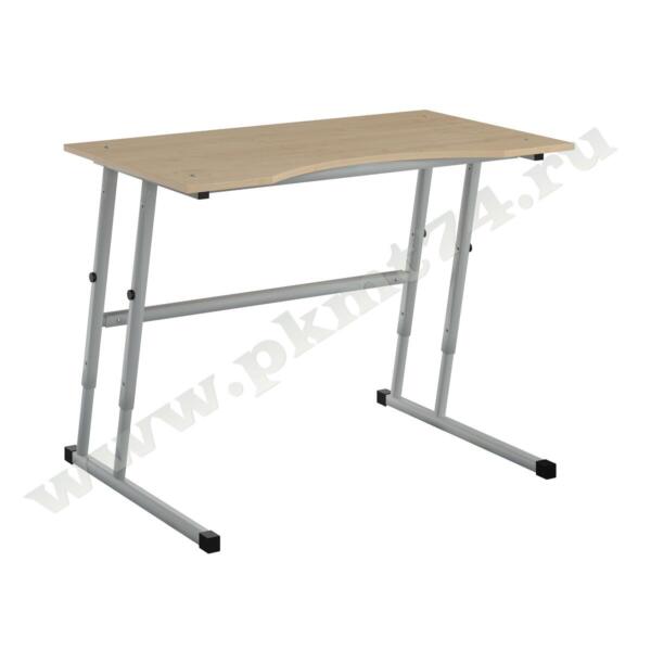 Стол на металлокаркасе эргономичный регулируемый МТ 01-27 Клён