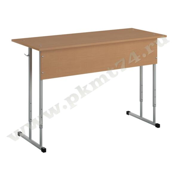 Стол ученический двухместный эконом МТ 01-3 № 5-7 Бук Бавария светлый