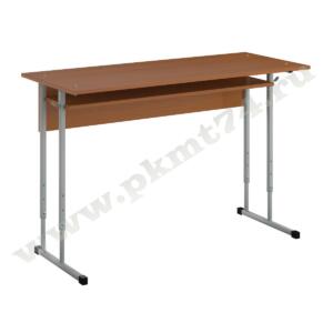 Стол с полкой двухместный регулируемый МТ 01-5 № 5-7 Вишня Оксфорд Стол с полкой двухместный регулируемый МТ 01-5 № 5-7 Вишня Оксфорд