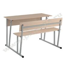 Парта ученическая со скамейкой МТ 01-6 Дуб молочный