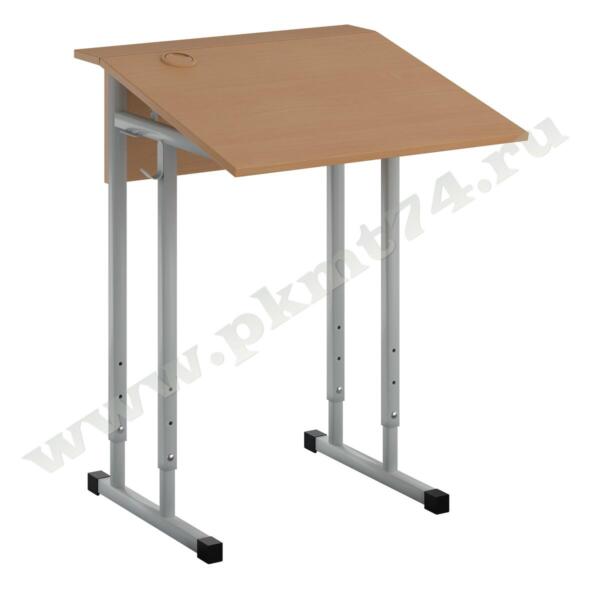 Парта с регулировкой высоты и наклона столешницы МТ 01-8 Бук Бавария светлый