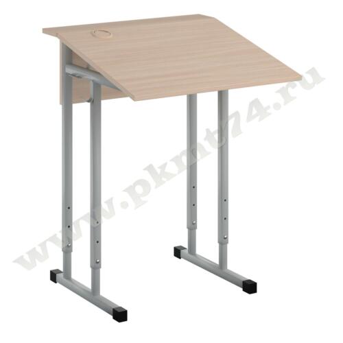 Парта с регулировкой высоты и наклона столешницы МТ 01-8 Дуб Молочный